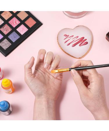 Gjinxi Resin Nail Art Palette Makeup Palettes Nail Mixing Palette Polish Color Mixing Plate Golden Edge Heart Shaped Nail Art Display Holder Display Board Heart Shape Cosmetic Mixing Tools - Buy Online on SooperMarket.com