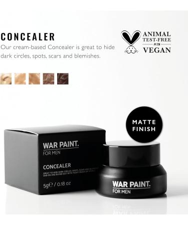 War Paint Men's Concealer - Vegan Men's Makeup for Dark Circles & Blemishes (Medium) - 5 Shades Available - Buy Online on SooperMarket.com
