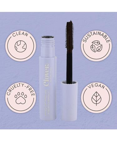 Clover Maxed Out Voluminous Mascara - Cruelty-Free, Vegan Eye Makeup in Black - Buy Online on SooperMarket.com