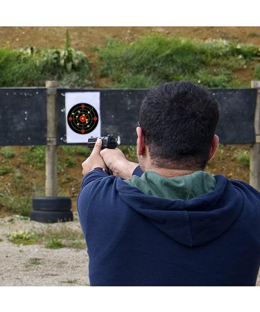 12 Inch & 7 Inch Self Adhesive Shooting Targets - Splatter Reactive with Cover-up Patches (30 Pack) - for Gun, Pistol, Rifle, Airsoft, Pellet Gun - Buy Online on SooperMarket.com