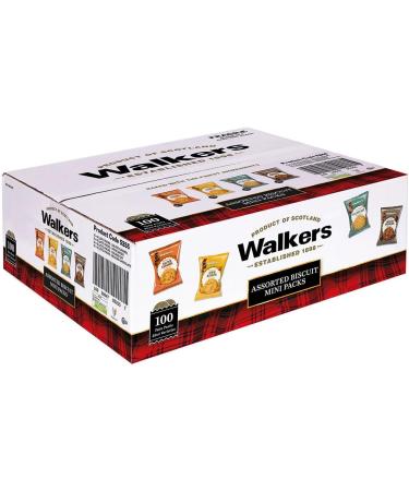Walkers Assorted Biscuits Mini Packs 100 x 25g - Indulge in Gourmet Flavors Box - For Tea Parties Catering - Buy Online on SooperMarket.com