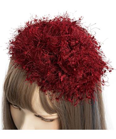 axy HRHU1 Fascinator Headband Hat with Bow Bridal Headpiece Beautiful Headband Women's Headband Hair Accessories (Red) - Buy Online on SooperMarket.com
