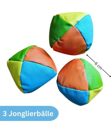Alldoro 60130 Juggling Set in Backpack - 16-Piece Juggling Game with Diabolo for Kids & Beginners (Ages 3+) | Fun International Shipping Available - Buy Online on SooperMarket.com