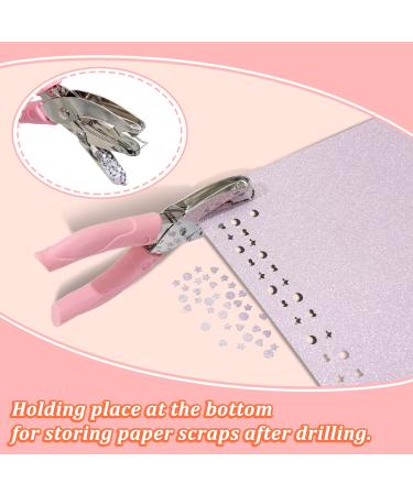 CheeMuii 3 Pieces Metal Handheld Paper Punch Single-Hole Tag Punch Set with Plastic Handle for Circle Holes for DIY Craft Tag Silver - Buy Online on SooperMarket.com