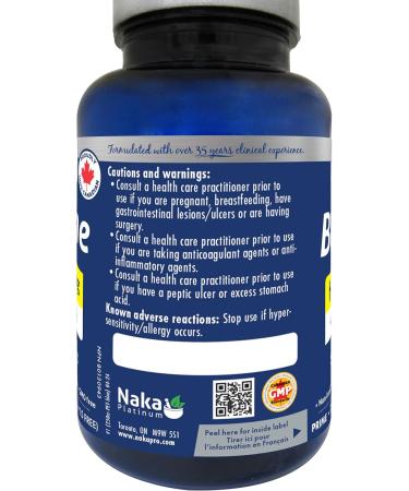 Naka Platinum Betaine HCL 650mg + Protease Digestive Support Made in Canada (75 vcaps) 75 count (Pack of 1) - Buy Online on SooperMarket.com