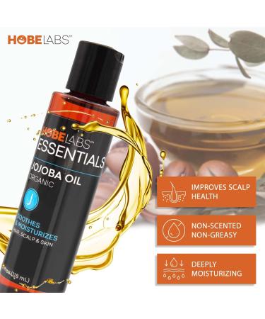 Shop Hobe Labs 100% Pure Jojoba Oil - 4 oz | Naturally Moisturizing Oil for Skin & Hair - International Shipping Available - Buy Online on SooperMarket.com
