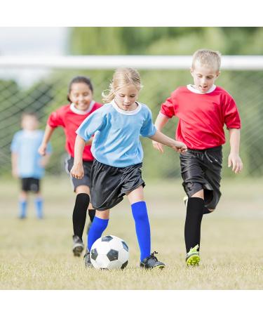 Buy Elutong Children's Football Socks - Unisex Training Socks Comfortable & Breathable Non-Slip Size 33-45 Black/White/Blue - Buy Online on SooperMarket.com