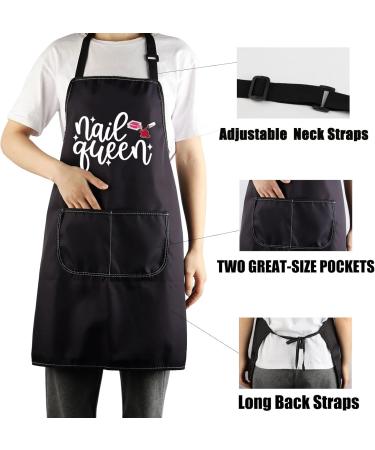 CENWA Nail Technician Aprons Nail Artist Gifts Nail Boss/Nail Queen Nail Tech Adjustable Apron For Nail Salons Nail Queen apron eu - Buy Online on SooperMarket.com