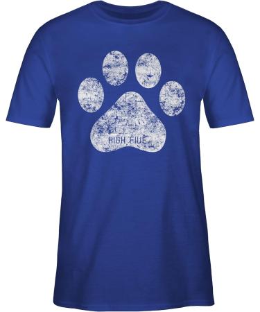 Shirtracer Men's T-Shirt - High Five Dog Paw Gift for Dog Owners - Royal Blue 4XL - Perfect for Pet Lovers - Buy Online on SooperMarket.com
