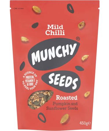 MUNCHY SEEDS Mega Omega 7-Seed Mix with Sunflower Pumpkin and Hemp Protein Snack Plant-Based Fibre & Vitamin E - 450g Mega Pack & Mild Chilli Sunflower Pumpkin Protein Snack - 450g + Seed Mix 450 g (Pack of 1) - Buy Online on SooperMarket.com