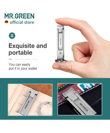 MR.GREEN Collapsible Nail Clippers with Nail Files - Portable Stainless Steel Manicure Tool (Eco-Packaging) - Buy Online on SooperMarket.com
