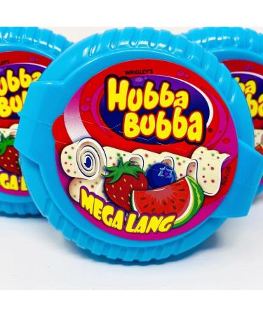 Hubba Bubba Mega Long Bubble Gum Tape (56g) - Triple Mix Flavour - Chew Fun for Hours | Long-Lasting Delicious & Fun Bubblegum Treats! Sold by Swiss+ Triple Mix (Strawberry Watermelon Berry) 1 count (Pack of 1) - Buy Online on SooperMarket.com