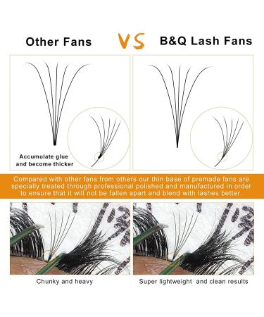 5D-0.07C-15mm Short Stem Premade Fan Eyelash Extensions - B&Q LASH 5D-C-0.07 15mm Russian Volume Lashes - Buy Online on SooperMarket.com