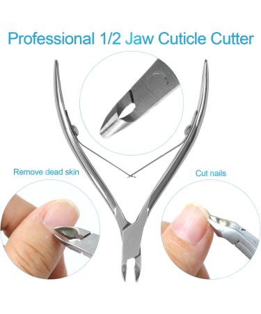 Sularpek 3-in-1 Cuticle Remover Tool Set - Professional Stainless Steel Nail Care Kit for Manicure and Pedicure - Buy Online on SooperMarket.com
