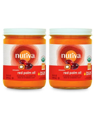 Nutiva Organic Red Palm Oil Unrefined 15 fl oz - Pack Of 2