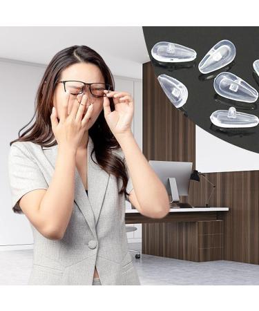 Bexdug Nasal Pads for Glasses - 5 Pairs Silicone Anti-Slip Nose Cushions | Glasses Repair Set for Men & Women - Buy Online on SooperMarket.com