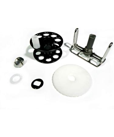 Pelengas Spearfishing Speargun Reel - Stainless Steel & Plastic, Black-White - Buy Online on SooperMarket.com