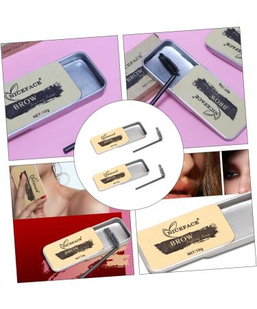 Mikinona Cosmetic Supplies 2 Sets Eyebrow Soap Eyebrow Cream Eyebrow Styling Soap Woman Brow Soap Supplies Colorless Miss - Buy Online on SooperMarket.com