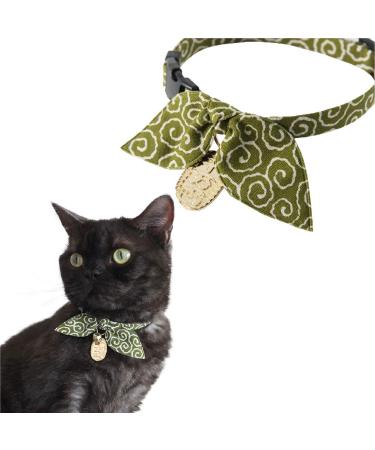 Necoichi Ninja Cat Collar Green
