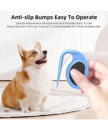 Yeahboom 2 Pet Knotting Comb - Steel Blade De-Filter Knife for Cats & Dogs | Perfect for Removing Tangles - Orange - Buy Online on SooperMarket.com