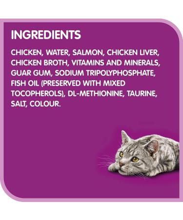 WHISKAS Perfect Portions Wet Cat Food Pat - Salmon - 75g (24 Pack) Pat Salmon 75 g (Pack of 24) - Buy Online on SooperMarket.com