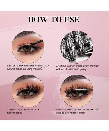MilyBest DIY Lash Extension Kit - 144 Pcs Individual Lashes, Eyelash Glue, Applicator Tool, and More - Easy to Apply at Home (Kit M03) - Buy Online on SooperMarket.com