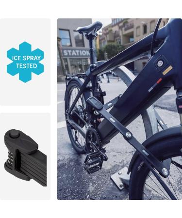 Buy Abus Bordo Combo 6100/90 Folding Bike Lock - Durable Hardened Steel Keyless Number Code Security Level 9 90cm - International Shipping Available - Buy Online on SooperMarket.com
