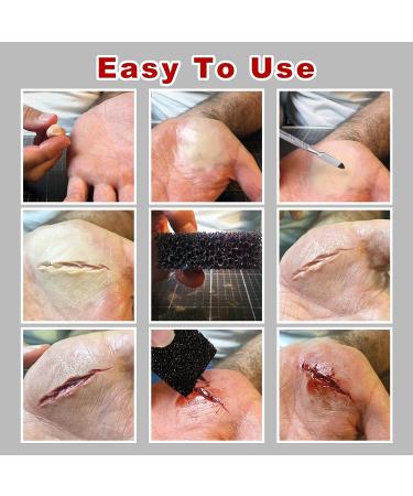 Yeweian Fake Blood Scar Wax SFX Makeup Kit - Halloween Stage Monster Zombie Vampire Special Effects - Coagulated Blood Gel - 50g - Buy Online on SooperMarket.com