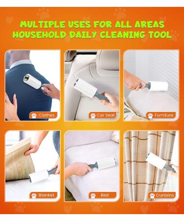 KONIZY Pet Hair Lint Rollers Mega Value Set - 300 Sheets - Portable Lint Remover for Clothes, Furniture, Carpet - Dog & Cat Hair Removal - Extra Sticky - Upgraded Handle - Red - Buy Online on SooperMarket.com