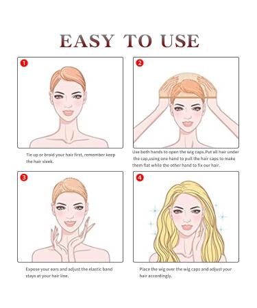 WeKen Beige Mesh Wig Cap Net 4PCS - Open Two End Wig Caps Liner for Women Men Kids - Buy Online on SooperMarket.com