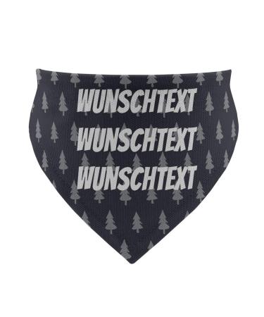 printplanet - Dog scarf with name or text - Scarf for dogs - Layout three-line text - Size M Size M three-line text