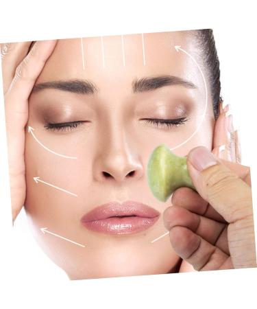 FOYTOKI 2pcs Gua Sha Roller Gua Sha Face Roller Darcy Facial Roller Scratchboard Tools Remove Wrinkles Skin Roller for Face Mushroom Shaped Guasha Board Scraper Tool Eye Massage Set Jade - Buy Online on SooperMarket.com