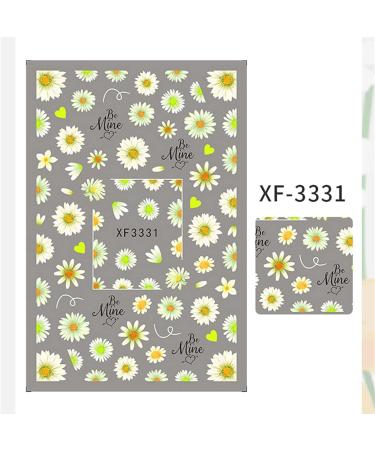Nail Art Stickers Water Transfer DIY Nail Decals Sunflower and Small Daisy Colorful Transfer Watermark Nail Stickers for Nails Design Manicure Tips Decor - Buy Online on SooperMarket.com