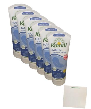 Kamill Hand & Nail Cream Sensitive 6-pack (6x100ml tube) + usy block