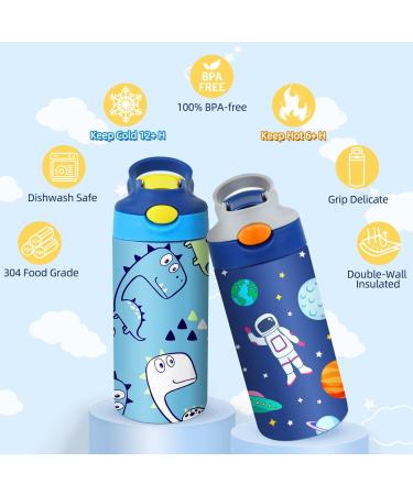 Mocaru Kids Sublimation 12oz Water Bottle with Straw Lid - 6 Pack - Buy Online on SooperMarket.com