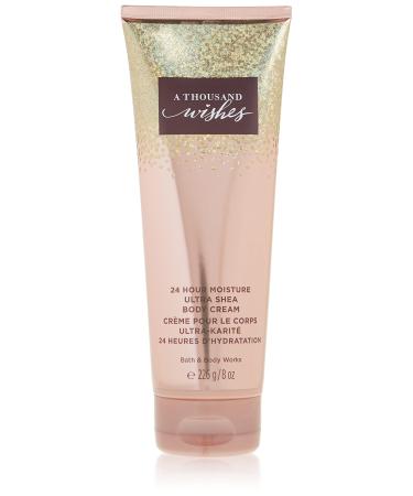 Bath and Body Works A Thousand Wishes Ultra Shea Body Cream Women 8 oz A Thousand Wishes Ultra Shea 8 Ounce (Pack of 1)