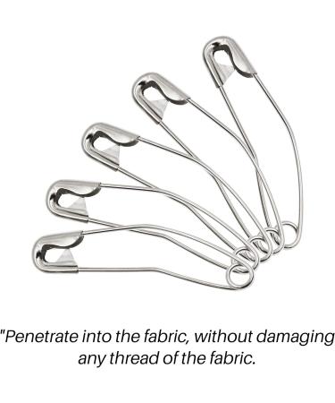 Quilting Curved Safety Pins Size 3 - 100 Count | Quick Basting Pins for Sewing Projects - Buy Online on SooperMarket.com