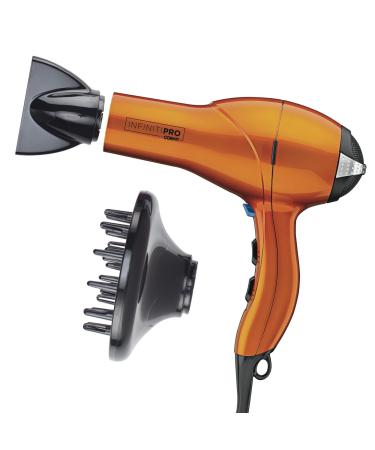 INFINITIPRO BY CONAIR 1875 Watt Salon Performance AC Motor Styling Tool / Hair Dryer, Orange Full Size Orange