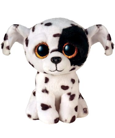 TY Toys Luther Spotted Dalmatian Beanie Boos Regular | Beanie Baby Soft Plush Toy | Collectible Cuddly Stuffed Teddy White/Black (2009295) Dalmatian Luther