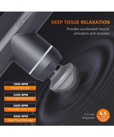 Snailax Mini Massage Gun - Rechargeable Deep Tissue Percussion Massager for Athletes - Portable and Quiet Handheld Muscle Massager for Back, Neck, and Body - Perfect Gift for Men and Women - Buy Online on SooperMarket.com