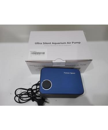 Forever Speed Aquarium Air Pump - Ultra Quiet 8W 480L/H Adjustable Oxygen Pump for 80-600L Tanks - Double Air Holes for Maximum Oxygen Supply - Buy Online on SooperMarket.com