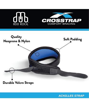 CROSSTRAP Achilles Strap - Small Black | Achilles Support for Running, Cycling, Hiking | Prevent Achilles Tendonitis | Sports Gear - Buy Online on SooperMarket.com