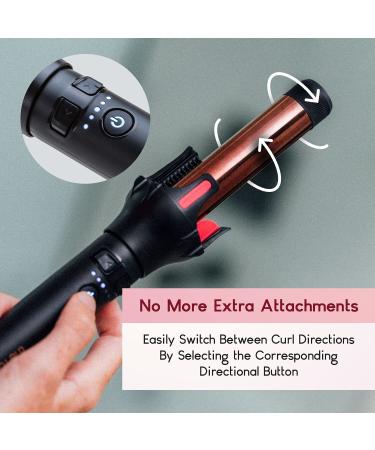 Farrah Automatic Hair Curling Iron Wand 1 Inch - Professional Curling Tool for Effortless Waves | International Shipping Available - Buy Online on SooperMarket.com