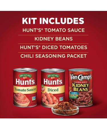 Hunt's Chili Kit 44.8 oz (Pack of 4) - Homemade Chili Made Easy - Buy Online on SooperMarket.com