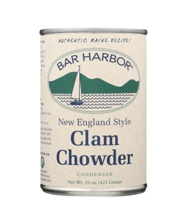 Bar Harbor - All Natural New England Clam Chowder - Case of 6 - 15 oz. New England Clam Chowder 15 Ounce (Pack of 6)