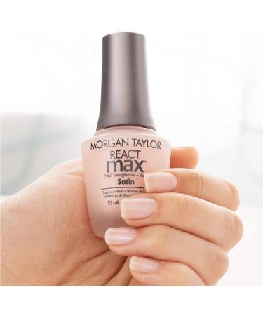 Morgan Taylor React Max Satin Formaldehyde Free Nail Strengthener Extended Wear Base Coat 15ml - Buy Online on SooperMarket.com