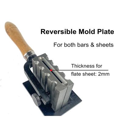 Kilixin Reversible Wire Plate Ingot Mold - Adjustable 2Pc Mold for Melting Gold, Silver, Copper, Aluminum, Brass - Ideal for Casting and Refining Precious Metals - Buy Online on SooperMarket.com