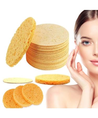 Turmeric Kojic Acid Pads Turmeric Kojic Acid Cleansing Pads Turmeric Exfoliating Pads Turmeric Pads for Face Facial Sponges for Cleansing(20PCS)