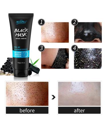 Effective Blackhead Remover Mask - Peel Off Black Mask with Bamboo Charcoal | Skin Cleansing & Acne Treatment - Buy Online on SooperMarket.com