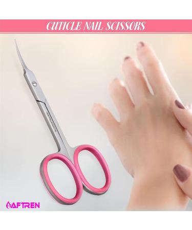 Cuticle Scissors Curved Multipurpose Little Beauty Nail Scissors Manicure Pedicure Eyebrows Eyelash Nose Beard Mustache Hair Trimming Grooming Shears for Men Women (Silver 4.5 Inch) 4.5 Inch Silver - Buy Online on SooperMarket.com